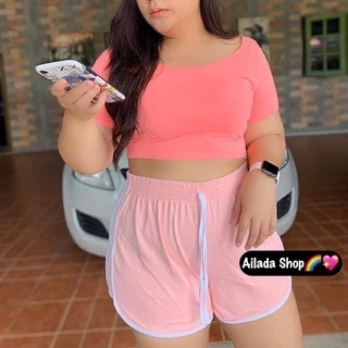 ส่งด่วนกทม.รับทันที 60สี 3XL เอว34+ กางเกงขาสั้นผู้หญิงสายฝอ ใส่สบาย สาวอวบ