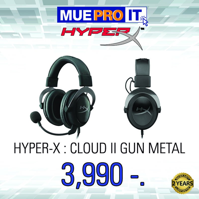 Khx Hscp Gm Gunmetal Hyperx Cloud Ii Gaming Headset 7 1 Virtual Pc Ps4 Xbox Computer Headsets Laptop Headset