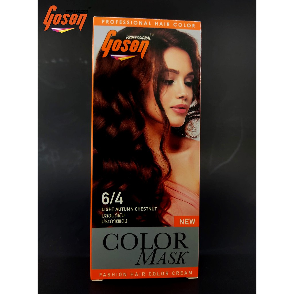 Gosen ผลิตภัณฑ์เปลี่ยนสีผม สีย้อมผม ครีมย้อมผม [เบอร์ 6/xx] - รูปที่ 3