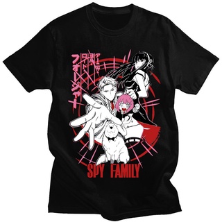 เสื้อยืดโอเวอร์ไซส์เสื้อยืด ผ้าฝ้าย 100% พิมพ์ลายอนิเมะ Spy X Family Loid Forger Anya Forger Yor Forger สไตล์ฮาราจูกุ แน