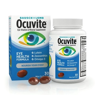 วิตามินตา 30 เม็ด ตาแห้ง ตาล้า วัยทำงานจ้องจอนาน ทานเลย Ocuvite Eye Health Formula