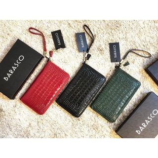 กระเป๋าสะตางค์หนังแท้ Wallet Croco แบรนด์Baracco