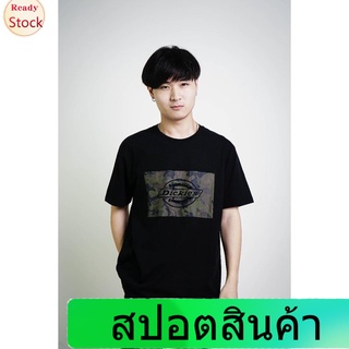 เสื้อยืดแขนสั้น DICKIES เสื้อยืดแขนสั้น BLK DK3200116 H.S LANCASTER CLASSIC FIT S/S TEE Mens Womens T-shirts