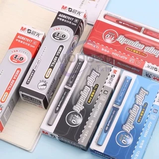 (ยกกล่อง)M&G ปากกาเจล 1.0mm AGP-13604 มี 2สีให้เลือก มีปลอกจับสบายมือ หมึกเจลคุณภาพดี สามารถเปลี่ยนไส้ได้ #pen #office