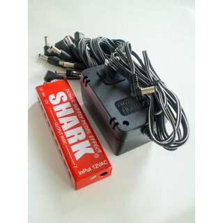 Shark พาวเวอร์ซัพพลาย Shark รุ่น Power Supply SP-3 + อะแดปเตอร์ + สายพ่วงDC 9 เส้น