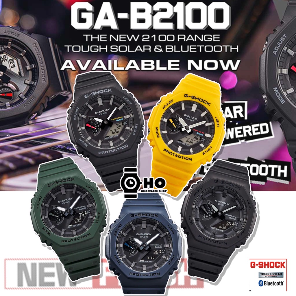 ของแท้ Casio G-Shock นาฬิกาข้อมือผู้ชาย รุ่น GA-B2100 GA-B2100-1A,GA-B2100-1A1,GA-B2100-2A,GA-B2100-3A,GA-B2100C-9A