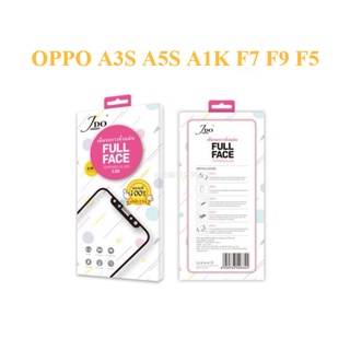 OPPO ฟิล์มกระจก FILM JDO 2.5D FULL กาวเต็มจอ OPPO A3S A5S A1K F7 F9 F5 ฟิล์มกระจก กาวเต็มจอทั้งแผ่น