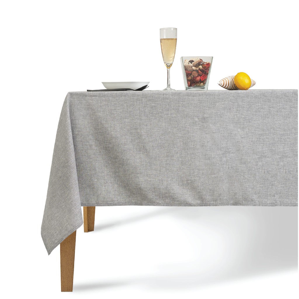 Han&Co. ผ้าปูโต๊ะ ผ้าคลุมโต๊ะ ขนาด 130x145 cm. เหมาะสำหรับโต๊ะ 4 ที่นั่ง เนื้อผ้าคอตตอน 100% คุณภาพดี