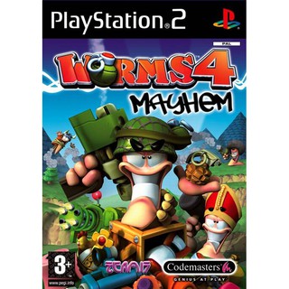 แผ่นเกมส์ PS2 Worms 4: Mayhem