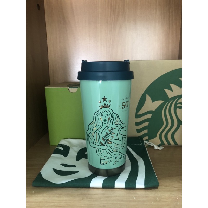 Starbucks กระบอกน้ำ Stainless Elma Mint 50 Siren ขนาด 16oz. ของแท้