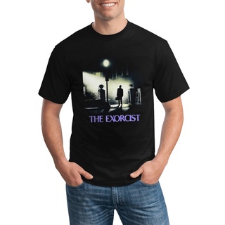 【Hot】เสื้อยืดลําลอง พิมพ์ลายโลโก้โปสเตอร์หนังสยองขวัญ The Exorcist สไตล์คลาสสิก สําหรับผู้ชาย