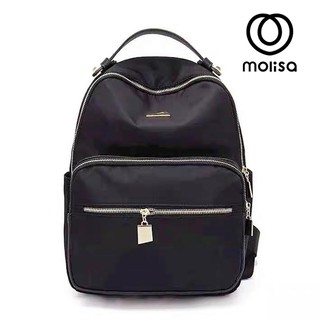 MOLISA Bags Backpack กระเป๋าเป้แฟชั่น กระเป๋าสะพายหลังสีดำ 8029 กระเป๋าสะพายหลัง  กระเป๋าแฟชั่น