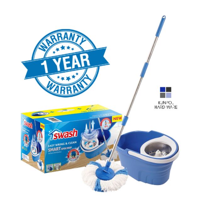 ถังม็อบ ถังม็อบถูพื้น ถังม็อบรีดน้ำ ถังม็อบพื้น ถังม็อบ swash ถังม็อบปั่น  ชุดถังปั่น SUPER SPIN 162