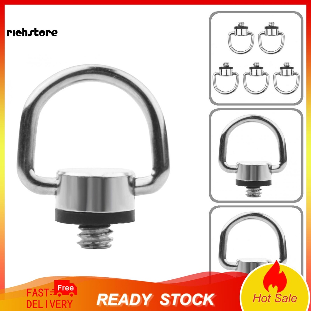 <Richstore> อะแดปเตอร์สกรูขาตั้งกล้อง D-Ring 1/4 นิ้วสําหรับ Quick Release
