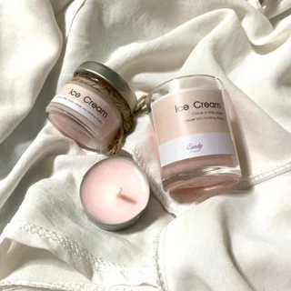(❤️TZ7Z5G ลดทันที 40.-)เทียนหอม กลิ่นไอศครีม - Soy Candle ice-cream เทียนหอมอโรม่า เทียนหอมไขถั่วเหลือง ของขวัญ