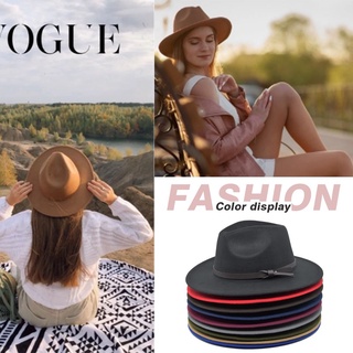 Crosail หมวก Fedora Panama Hats Felt Hats หมวกสักหลาดผู้ชายและผู้หญิง New Woolen Hats หมวกไหมพรมใหม่