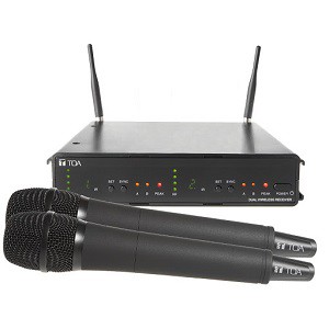 ไมโครโฟนไร้สายแบบคู่ TOA WS-422-AS Dual Wireless Set (Handheld) สินค้าพร้อมส่ง