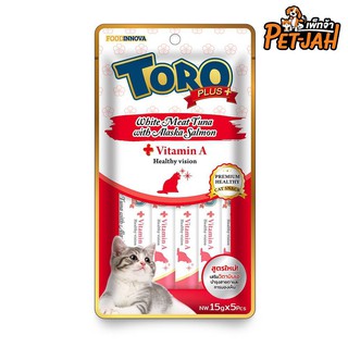 Toro Plus ขนมครีมแมวเลีย โทโร่ พลัส 15g.x 5 ซอง