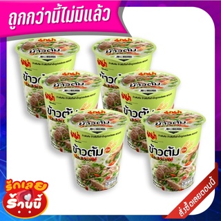 มาม่าคัพ ข้าวต้ม รสเล้งแซ่บ 40 กรัม x 6 ถ้วย Mama Rice Soup Spicy Leng 40 g x 6 cup