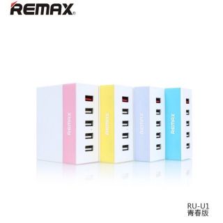 Remax ที่ชาร์จไฟบ้าน USB Changer 5 Port สายยาว 1.2M 5V-2.4A รุ่น RU-U1