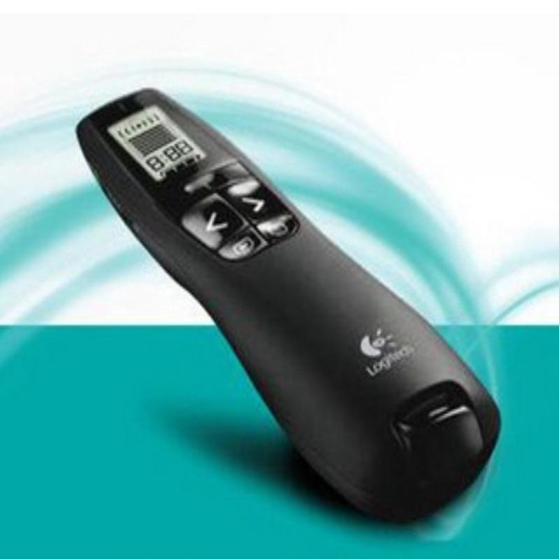 Logitech 2.4Ghz USB R800 รีโมทคอนโทรลไร้สาย PPT ปากกาเลเซอร์ สีแดง