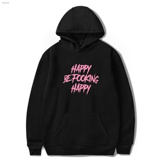 เสื้อกันหนาวมีฮู้ดสไตล์ฮิปฮอป Yungblud Be Fooking Happy