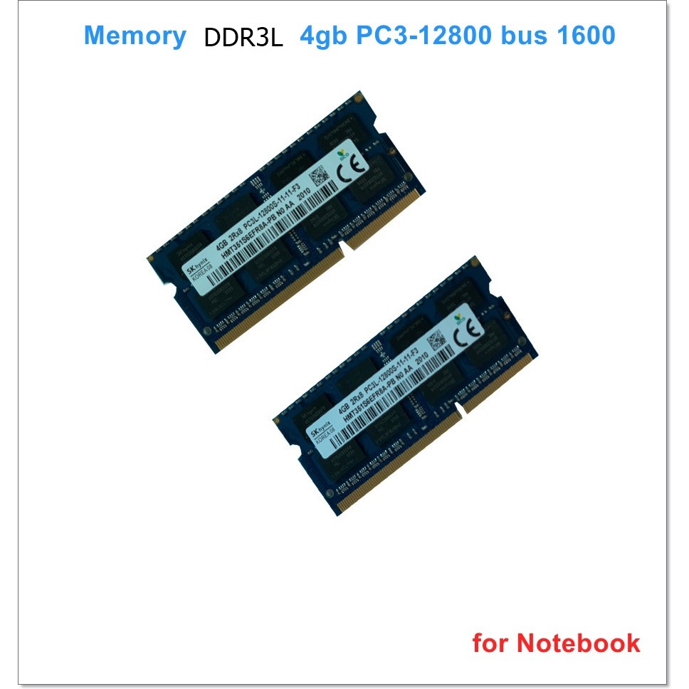 Ram DDR3L 4 GB PC12800 สำหรับ Notebook
