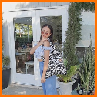 พร้อมส่ง🔥 กระเป๋าผ้าลายม้าลาย Tote Bag 🦓 กระเป๋าลายสัตว์ มีซับใน ถุงผ้า น่ารัก กระเป๋าสะพาย กระเป๋าโท้ท ของขวัญวันเกิด