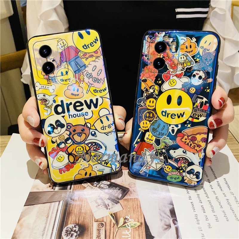 พร้อมส่ง เคสโทรศัพท์มือถือแบบนิ่ม บางมาก กันรอยเลนส์ ลายการ์ตูน แฟชั่น