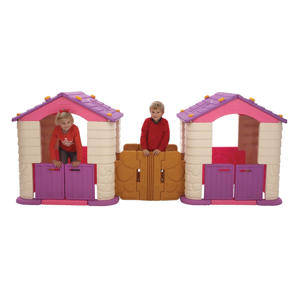 บ้านพลาสติกเด็กคู่ หลังคาชมพู Eduplay(PH-TW7328V) ของแท้จากเกาหลี