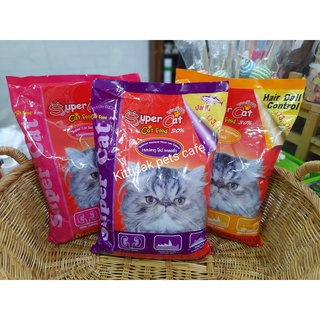 อาหารแมวซุปเปอร์แคท(Super Cat) ขนาด 1Kg. สูตรควบคุมความเค็ม มีหลายรสชาติให้เลือก เหมาะสำหรับแมวทุกช่วงวัย