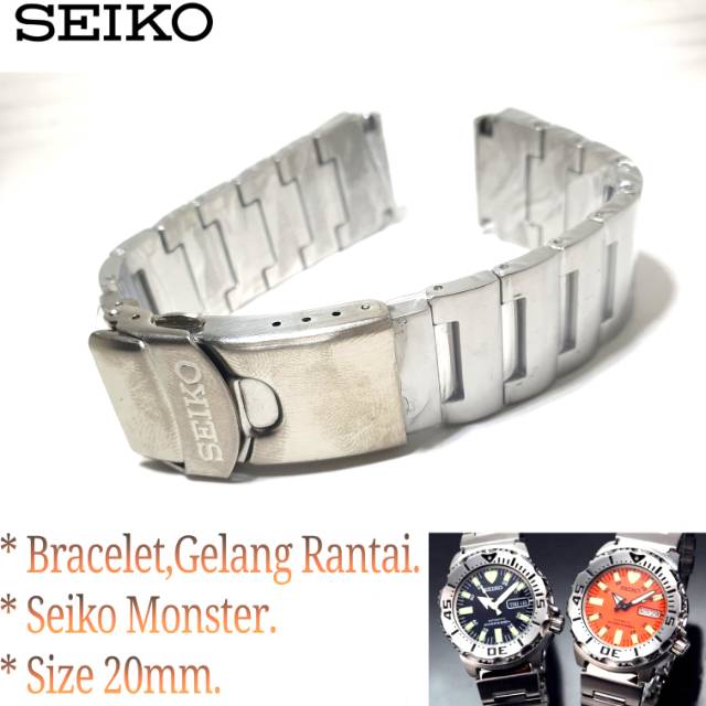 ใหม่ Seiko Monster สายนาฬิกาข้อมือสเตนเลส สําหรับ Tali Rantai Jam Bracelet SKX779 SKX781