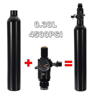 Paintball ถัง 3000psi 0.38L Air ขวด W/3000/4500psi พร้อม เร็ค Regulator (ของอยู่ไทยพร้อมส่ง)