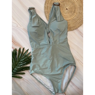 Belt Swimsuit ชุดว่ายน้ำวันพีส