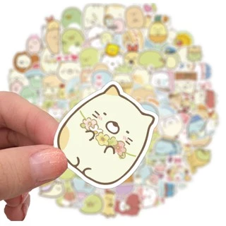 ✨พร้อมส่ง✨ซุมิกโกะ Sumikko Gurashi（すみっコぐらしSTICKER สติกเกอร์กันน้ำรูปแบบที่แตกต่างกัน 50pcs
