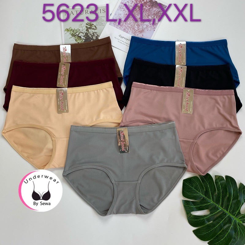 กางเกงใน sister hood 5623 ไซร้ใหญ่L,XL,XXLเต็มสะโพก เอวกลางใส่สบาย