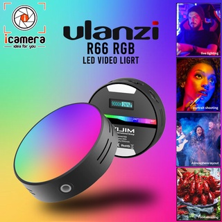 Ulanzi R66 RGB Vlog Video Light ไฟวงกลมติดหัวกล้อง ปรับแสงไฟได้ หลายสี มี Softbox แสงนุ่ม ชาร์จไฟได้