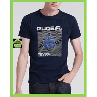 Rudedog เสื้อคอกลม ชาย หญิง รุ่น Big head สีกรม