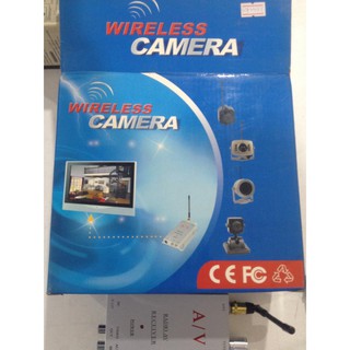 กล้องวงจรปิด CCTV แบบไร้สาย กล้องขนาดจิ๋ว 3 cm. กล้องไร้สาย A/V AV wireless camera ใช้แบตเตอรี่ 9V 6-12V ส่งสัญญาณภาพ