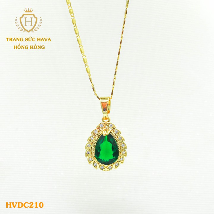 สร้อยคอและสร้อยคอของผู้หญิงพร้อมหินชุบทองคุณภาพสูง - Hava Hong Kong Jewelry - HVDC210