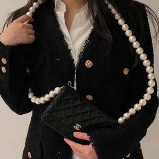 (Preorder) Flap Bag with Pearl chain