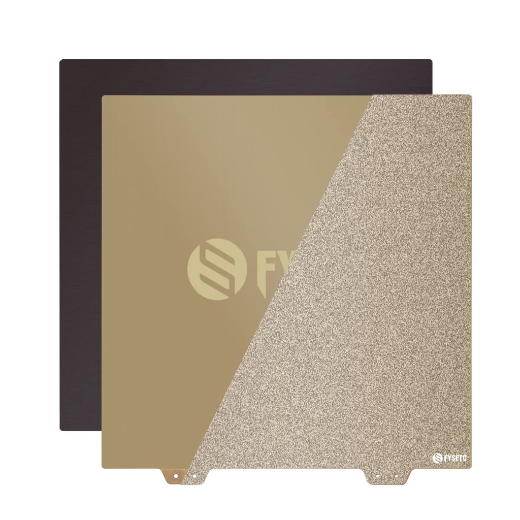 Voron 2.4 Build JanusBPS ยืดหยุ่นสร้างแพลตฟอร์ม Double-Sides เคลือบ (ผงสีดํา + Smooth PEI) PEI แผ่นโ