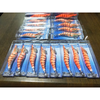 เหยื่อโยกุ้งตกหมึก weebass mimic สีส้ม  ไทเกอร์  ระหัสสี 06