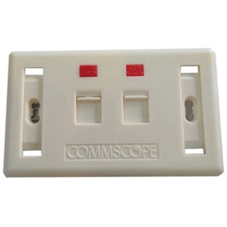 COMMSCOPE, FACEPLATE 2 PORT Model : 2-272378-2