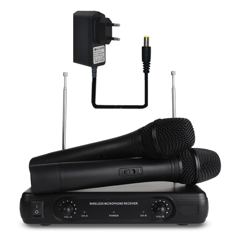 BWireless Microphone System VHF Wireless Microphone Set for Home