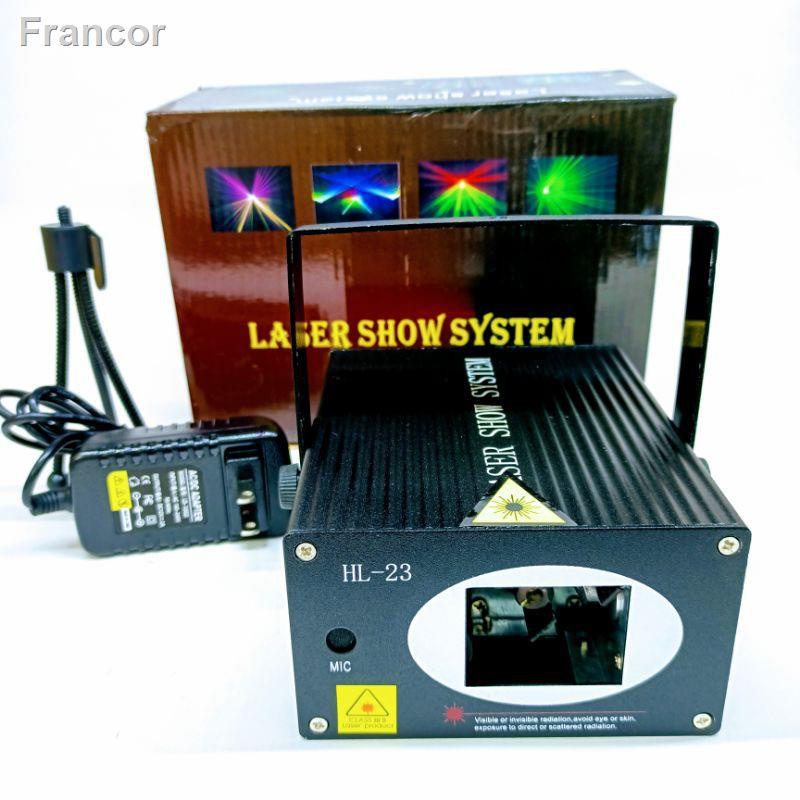 📣ส่วนลด 50%📣☋►☏ไฟดิสโก้ใช้ในรถได้ laser disco HL-23 12V/220V ไฟเลเซอร์ลายเส้น ไฟดิสโก้เธค