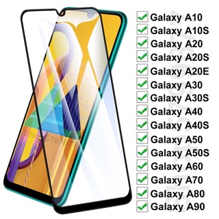 ฟิล์มกระจกนิรภัยกันรอยหน้าจอ แบบเต็มจอ สําหรับ Samsung S20 FE A72 A52 A12 A71 A51 A01 Core A21s A11 A50s A30s A10 A20 A30 A10s A20s