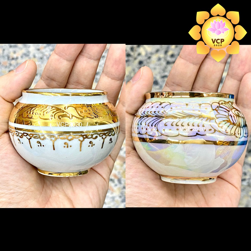 โถ ลายไทย ขนาดจิ๋ว (กลม) ราคาต่อชิ้น