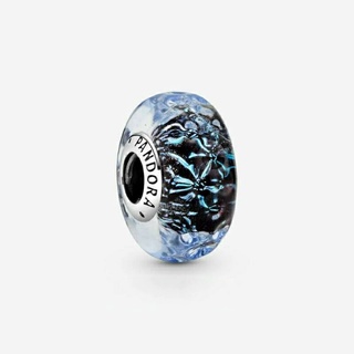 Pandora  silver  murano**มูทะเลน้ำเงิน