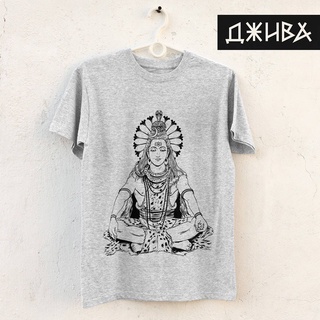 เสื้อยืดโอเวอร์ไซส์เสื้อยืดผ้าฝ้ายออร์แกนิก พิมพ์ลาย Lord Shiva Rudra Maha Dev Rudraksha สําหรับผู้ชาย ส่งฟรี!S-3XL